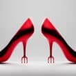 O Diabo Veste Prada 2 Sapatos vermelhos de salto alto em imagem conceitual associada ao filme O Diabo Veste Prada 2