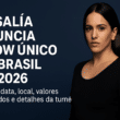 Rosalía anuncia show no Brasil em 2026; confira data, local, valores e detalhes da turnê Imagem promocional destacando o anúncio do show único de Rosalía no Brasil em 2026