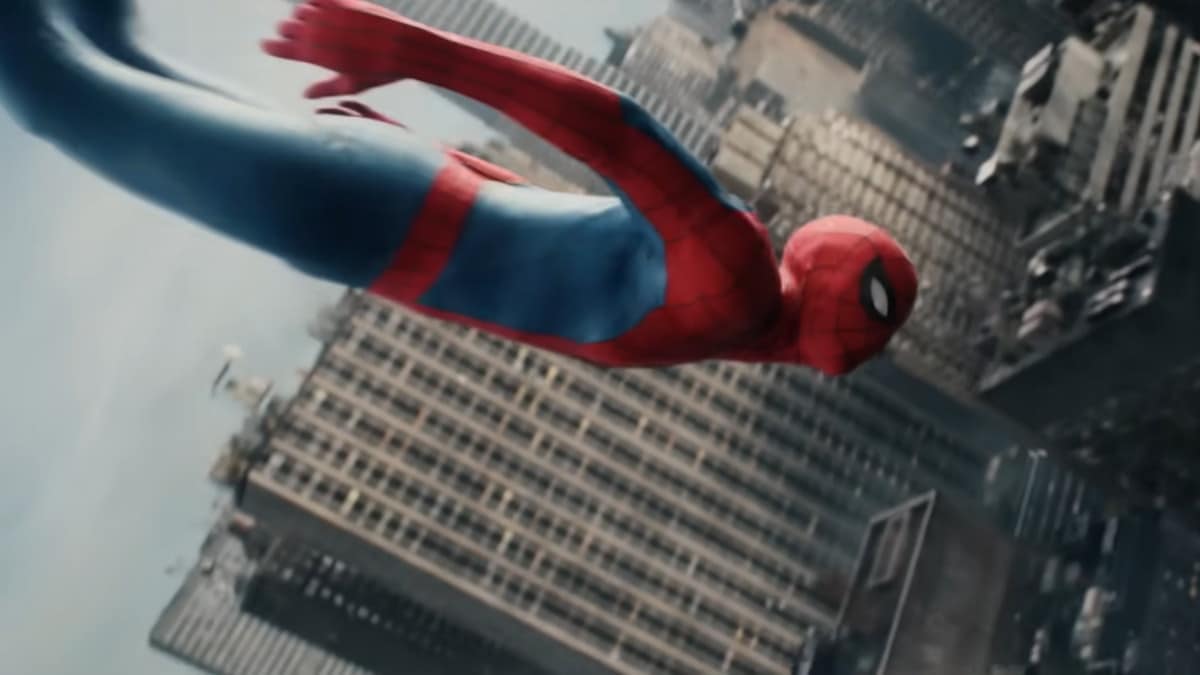 Pôster oficial de Homem-Aranha: Um Novo Dia (Spider-Man: Brand New Day) – trailer lançado em março 2026. Tom Holland retorna como Peter Parker.