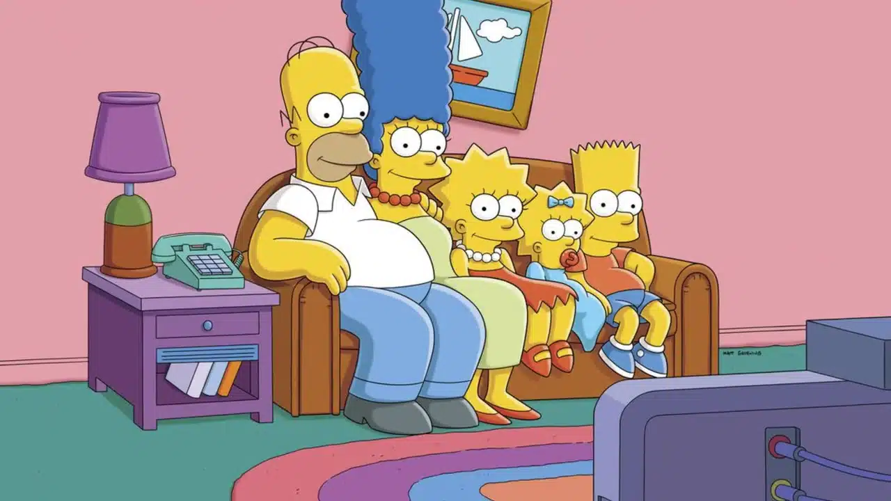 Família Simpson na série animada Os Simpsons criada por Matt Groening