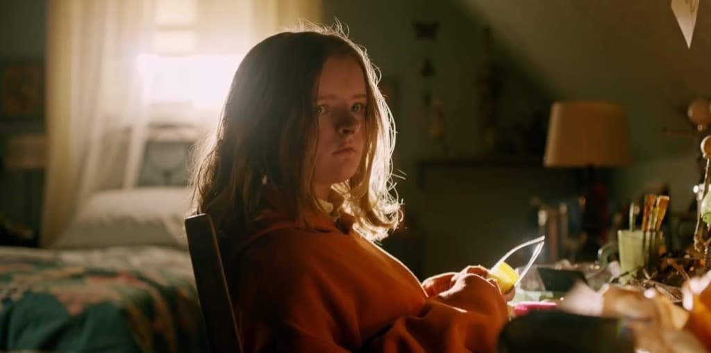 Cena do filme Hereditário mostrando momento de tensão e horror da produção